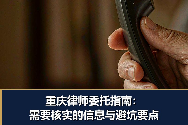 重庆律师委托指南:需要核实的信息与避坑要点 重庆律师委托指南:需要核实的信息与避坑要点