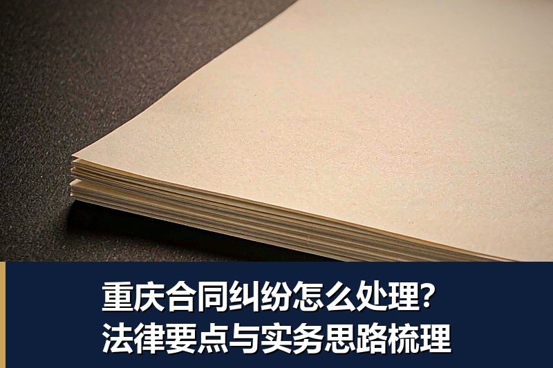 重庆合同纠纷怎么处理?法律要点与实务思路梳理 重庆合同纠纷怎么处理?法律要点与实务思路梳理