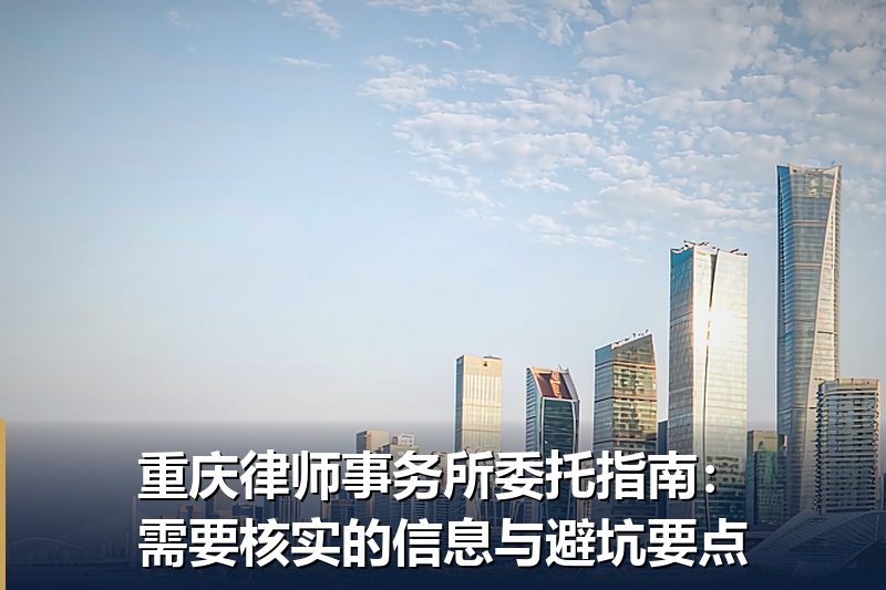 重庆律师事务所委托指南:需要核实的信息与避坑要点 重庆律师事务所委托指南:需要核实的信息与避坑要点